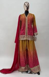 Designer de luxe Bollywood Salwar Kameez pour femmes pour les fêtes de mariage et les vêtements de plein air été et hiver saison de l'Inde - Product Image 5