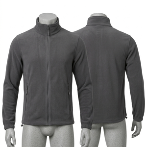 Chaqueta de Trabajo de Forro Polar Grueso de 320 GSM, Color Gris Carbón, con Capucha, Impresión Personalizada, Logotipo Bordado, para Invierno, Senderismo y Camping - Product Image 3