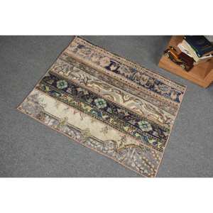 Classic Blue Green 2.5 X 3 ft Turkish <b>Rug</b> Handmade Bamboo Silk <b>Large</b> Area <b>for</b> <b>Living</b> <b>Room</b> Rectangular Abstract <b>for</b> Hallway Use - Product Image 4