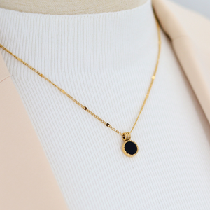 Cadena de clavícula de acero inoxidable para mujer, colgante de Fritillaria blanca de concha Natural, collar de oro, collar de joyería de moda - Product Image 6