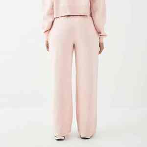 OEM/ODM pantalon baggy à jambes larges sur mesure tenue décontracté respirant polyester/coton polaire lourd hiver Hip Hop pantalons de survêtement - Product Image 4