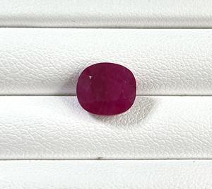 High Quality 100% Natural Burma <b>Ruby</b> Heated 3.69 Carat Cushion Cut Reddish Pink Color July Birthstone for Making Ring & Pendant - Product Image 2