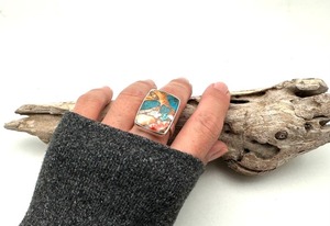 925 Sterling Silver <b>Turquoise</b> Gemstone <b>Ring</b> Jewelry Handmade Silver Boho Style <b>Ring</b> Jewelry For Women Wedding Gift For Wife - Product Image 2