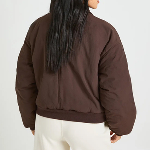Veste bomber décontractée en tissu mémoire respirant, vente en gros, prix de gros, vente chaude 2026, veste bomber vintage pour femmes, streetwear, fermeture éclair - Product Image 2