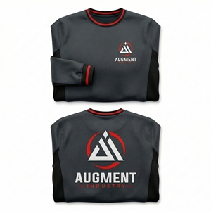Sudadera de Cuello Redondo para Hombre, con Logotipo Personalizado, Ropa Deportiva, Sudadera de Entrenamiento, Calidad Premium, OEM, ODM, al por Mayor - Product Image 2