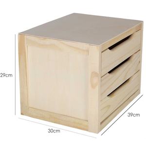 WELL HOME Commode à 3 tiroirs 39x30x29.5cm - Product Image 3