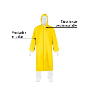 Pretul Chubasqueros Caja con 5 Unidades PVC Ligero Impermeable Gabardina Talla M - Product Image 2