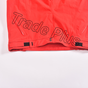 Pantalones de esquí rojos para clima frío más vendidos Diseño de carga de nieve impermeable con bucles de cinturón Bolsillo funcional y dobladillo de ajuste - Product Image 3