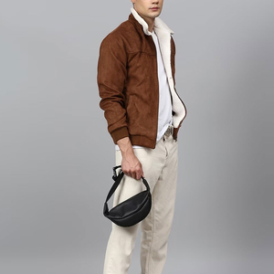 Veste en cuir suédé pour hommes à prix de gros doux au toucher Tissu lourd et confortable Toutes les conceptions de marque Veste en daim pour hommes - Product Image 4