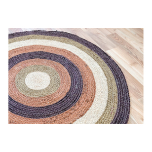 La mejor oferta en una nueva alfombra redonda de yute para el hogar para uso en sala de estar y dormitorio a la moda a bajo precio - Product Image 4