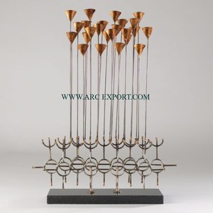 Diseño ventajoso, escultura para decoración del hogar, pulido brillante con Base de forma cuadrada de Color negro, suministro de escultura de acento de aspecto elegante - Product Image 3