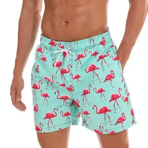 2024 Casual White Short Trunks Swim Surf Board mens swim couple beach pants 3d printing five-point pants south beach swim shorts