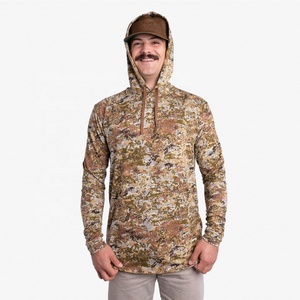 Camisa de Caza con Capucha de Manga Corta Unisex, Camuflaje, Transpirable, de Poliéster que Absorbe la Humedad, para Verano - Product Image 4