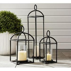 Iron <b>Lantern</b> Modern Gold Metal <b>Candle</b> <b>Lantern</b> Tall Decorative Geometric <b>Lanterns</b> for Indoor Outdoor Home <b>Garden</b> Wedding Decor - Product Image 1