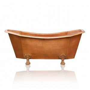 Baignoire en cuivre pur très demandée pour hôtel et décoration intérieure, disponible au meilleur prix en provenance d'Inde - Product Image 3