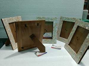 Cadre photo en MDF personnalisé de luxe en nacre d'Inde, prix de gros, haute qualité avec options de forme, de couleur et de taille personnalisées - Product Image 3