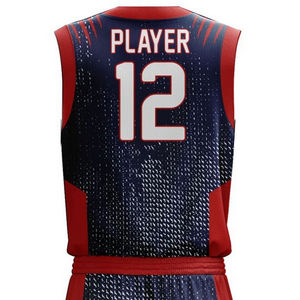 Ensembles d'uniformes d'été respirants de vêtements de basket-ball unisexes fabriqués en usine avec les dernières techniques imprimées de style prix raisonnables - Product Image 6