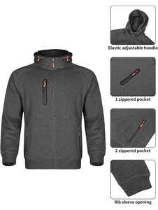 Survêtements pour hommes de haute qualité, respectueux de l'environnement, respirants et à séchage rapide, de grande taille pour l'hiver. - Product Image 5