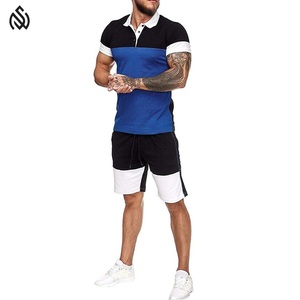 Conjuntos de verano de diseñador para hombres en Pakistán Conjunto corto de polo de algodón Conjunto de verano informal - Product Image 4