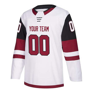 ชุดกีฬาฮ็อกกี้น้ำแข็งแขนยาว100% โพลีเอสเตอร์น้ำหนักเบาออกแบบโลโก้และชื่อทีมได้ตามต้องการ - Product Image 6