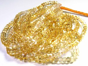 Cuentas Sueltas de Citrino Amarillo Natural, Lisas, de 16 Pulgadas, Citrino de Alta Calidad, Pulido, Redondo, de 6-7 mm, para Joyería DIY - Product Image 3