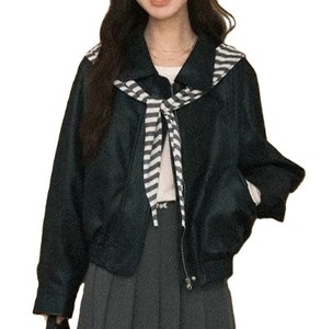 แจ็กเก็ตหนังมีซิปสำหรับผู้หญิงแจ็กเก็ตแฟชั่นลำลองสีตามสั่ง - Product Image 6