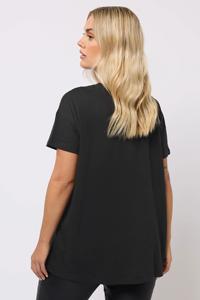 Black <b>Skull</b> Embellished Graphic Loose Summer Eco-Friendly <b>T</b>-<b>Shirt</b> for <b>Women</b> - Product Image 3