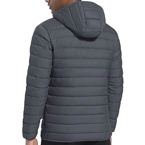 Veste matelassée élégante pour homme à capuche, coupe-vent, isolée thermiquement, pour la randonnée, le camping et les voyages par temps froid en plein air - Product Image 2