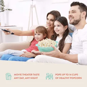 Est penjual disesuaikan Microwave Popcorn Popper silikon berkelanjutan buket Popcorn mangkuk asli pembuat Popcorn