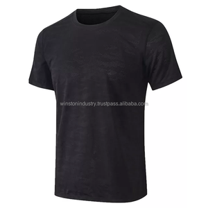 100% coton/bambou/fibre Logo personnalisé Sublimation vente en gros T-shirts pour hommes T-shirts unis décontractés pour hommes avec votre marque - Product Image 5