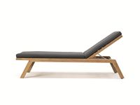 Tumbonas de Diseño Moderno con Estructura de Madera de Teca Sólida, Cojines Resistentes a los Rayos UV y a la Intemperie, Ecológicas, para Hoteles, Villas, Exteriores