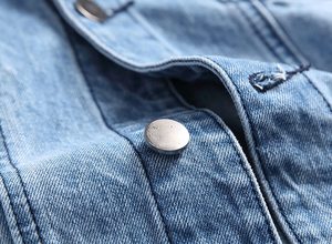 Veste en jean décontractée pour homme, boutonnée, pour un style quotidien - Product Image 5