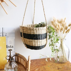Natural Handmade Seagrass <b>Hanging</b> Planters for <b>Indoor</b> Plants Modern Straw Grass Planter <b>Baskets</b> Cheap Price - Product Image 2