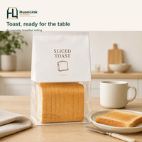 Sacs à pain biodégradables en papier kraft brun avec attache torsadée pour pain grillé, mochi, pain frais tranché, emballage alimentaire personnalisé pour boulangerie
