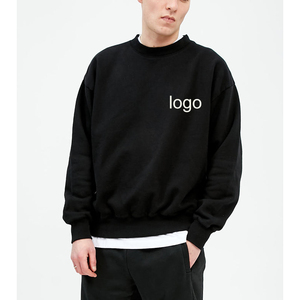 เสื้อสเวตเตอร์คอกลมผ้าฟลีซโอเวอร์ไซส์เสื้อสเวตเชิ้ต400นูนออกแบบโลโก้ได้ตามต้องการ - Product Image 1