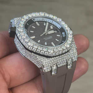 Reloj Personalizado de la Mejor Calidad para Hombre, Reloj con Incrustaciones de Moissanita, Joyería de Diamantes Estilo Hip Hop para Regalo Unisex - Product Image 2