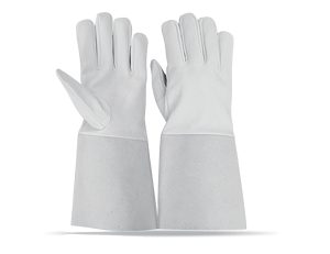 Guantes de Soldadura EN 388 Resistentes al Calor, de Cuero Vacuno, Forrados de Algodón, Color Personalizable - Product Image 3