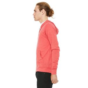 Sudadera con capucha y cremallera ligera unisex-Bella + Canvas logotipo personalizado moda algodón Jersey zip up invierno hombres Sudadera con capucha - Product Image 6