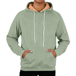 Sweat à capuche en coton mélangé pour homme, de haute qualité, décontracté pour l'hiver, avec logo sur le devant, dernier design, tendance, uni, streetwear - Product Image 3
