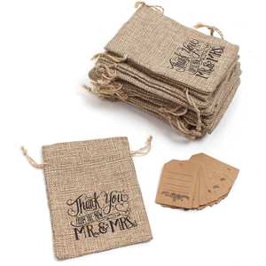 Wholesaler Customized Logo Printed Durable <b>Burlap</b> <b>Bag</b> Drawstring Jute Pouch for Packaging Gifts Promotional <b>Bags</b> - Product Image 4