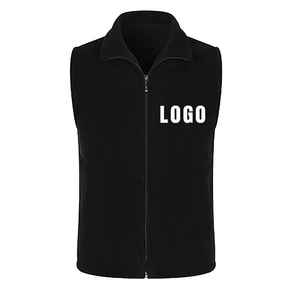 Gilet d'extérieur sans manches personnalisé pour hommes, gilet polaire uniforme à logo personnalisé pour l'hiver pour le camping, la randonnée et les vêtements de travail - Product Image 5