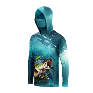 Nouveau design de sweats à capuche de pêche anti-uv polo à manches longues personnalisé maillot de pêche en équipe de tournoi pêche en polyester spandex respirant - Product Image 6