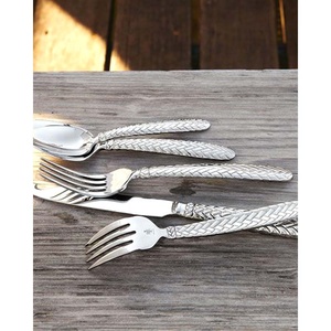 Juego de cucharas para servir de acero inoxidable New Look con diseño único Cubiertos modernos de alta calidad para bodas Restaurante Hogar - Product Image 5