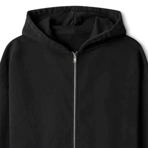 Sweat à capuche zippé coupe ajustée pour hommes avec logo personnalisé Sweats à capuche Streetwear avec poches latérales 100% Tissu en coton respirant - Product Image 3