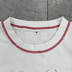 High Quality Custom DTG Printed Graphic Heavyweight Oversized Boxy Stand Collar ODM Men's <b>T</b>-<b>Shirts</b> with Reverse <b>Stitching</b> - Product Image 4