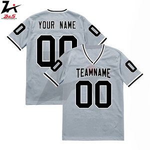 Camiseta de fútbol americano de malla transpirable para hombre con logotipo personalizable de secado rápido de alta calidad, camiseta de fútbol americano juvenil de poliéster - Product Image 2