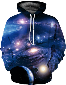 Sudadera con Capucha Vintage de Invierno, Estilo Urbano, Unisex, Talla Grande, Estampado por Sublimación, 100% Poliéster, con Bolsillos para Hombre - Product Image 3