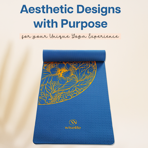 Ocean Gold Luxe Yoga Mat Elegante diseño impreso - Product Image 2