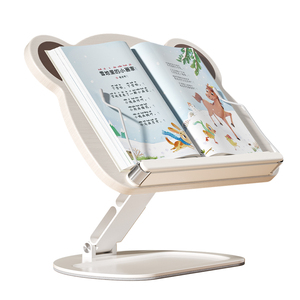 OULAIKE YD-23 <span class=keywords><strong>Support</strong></span> de <span class=keywords><strong>livre</strong></span> en <span class=keywords><strong>bois</strong></span> personnalisé pour enfants, porte-page en métal, motif dessin animé - Product Image 6