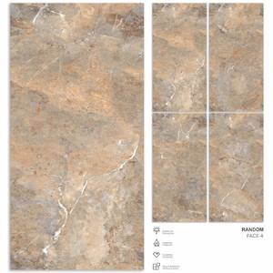 600x1200mm Beige Carreaux de porcelaine polis émaillés numériques Design moderne Villa de luxe END_ARS BEIGE Surface brillante Novac Céramique - Product Image 2